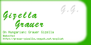 gizella grauer business card